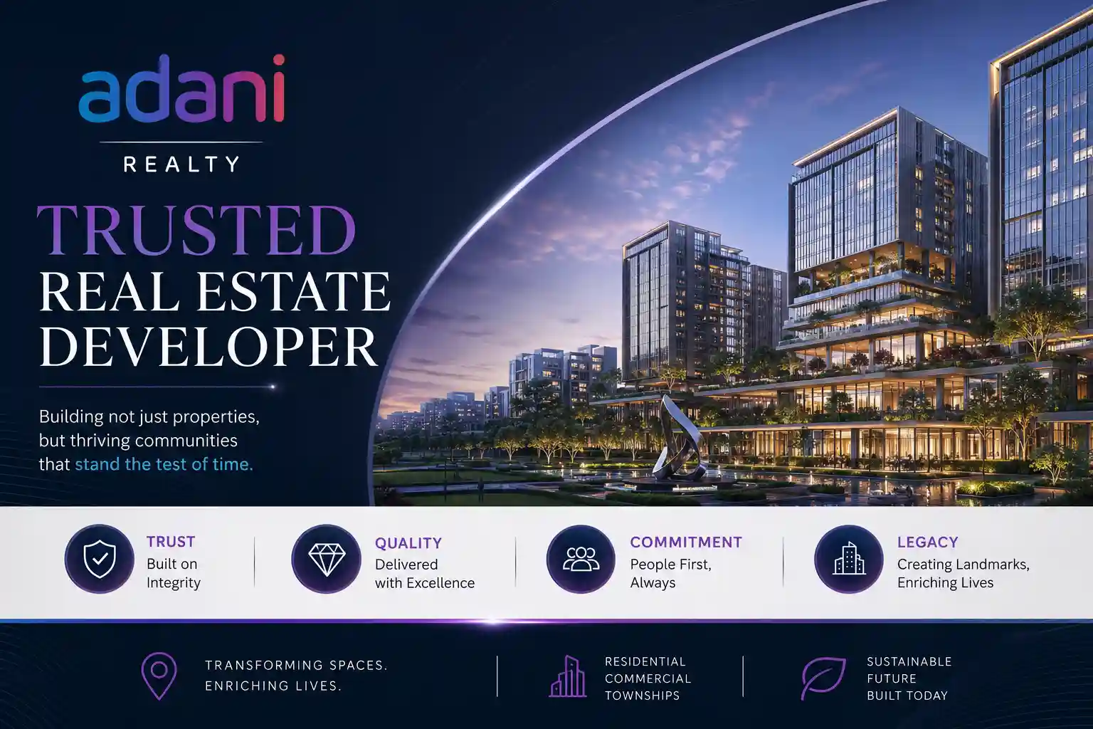 Adani Realty official logo for Thane projects